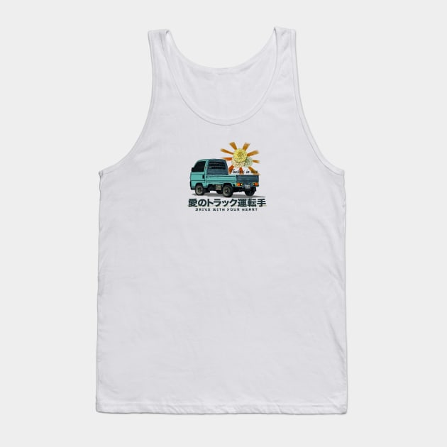 Japanese truck, Honda Kei Truck, Mini Truck Tank Top by SW Longwave